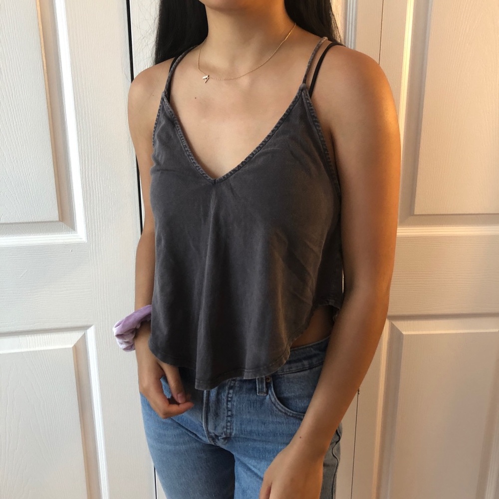 gray summer tank